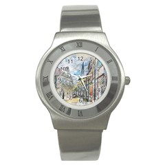 Altstadt Hattingen Ruhr Trail Stainless Steel Watch by Nexatart