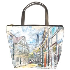 Altstadt Hattingen Ruhr Trail Bucket Bag by Nexatart