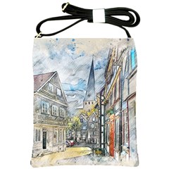 Altstadt Hattingen Ruhr Trail Shoulder Sling Bag by Nexatart