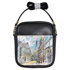 Altstadt Hattingen Ruhr Trail Girls Sling Bag by Nexatart