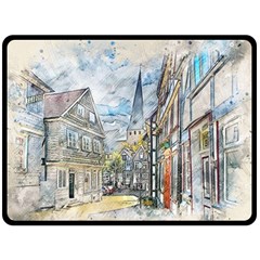 Altstadt Hattingen Ruhr Trail Fleece Blanket (large) 