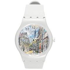 Altstadt Hattingen Ruhr Trail Round Plastic Sport Watch (m) by Nexatart