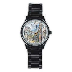 Altstadt Hattingen Ruhr Trail Stainless Steel Round Watch by Nexatart