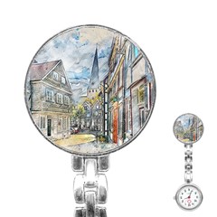 Altstadt Hattingen Ruhr Trail Stainless Steel Nurses Watch by Nexatart