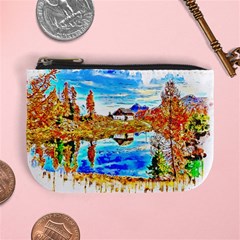 Lake Chalet Mountain Art Mini Coin Purse