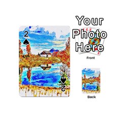 Lake Chalet Mountain Art Playing Cards 54 (mini) by Nexatart