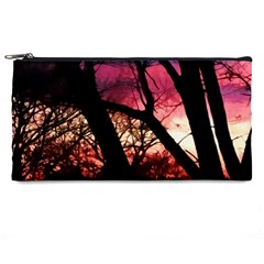 Fall Sunset Through The Trees Pencil Cases by bloomingvinedesign