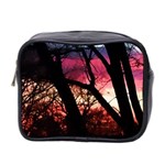 Fall Sunset Through The Trees Mini Toiletries Bag (Two Sides) Front