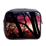 Fall Sunset Through The Trees Mini Toiletries Bag (Two Sides) Back