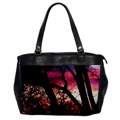 Fall Sunset Through The Trees Oversize Office Handbag by bloomingvinedesign