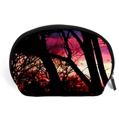 Fall Sunset Through The Trees Accessory Pouch (large) by bloomingvinedesign