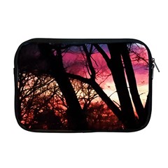 Fall Sunset Through The Trees Apple Macbook Pro 17  Zipper Case