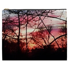 October Sunset Cosmetic Bag (xxxl) by bloomingvinedesign