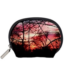 October Sunset Accessory Pouch (small) by bloomingvinedesign