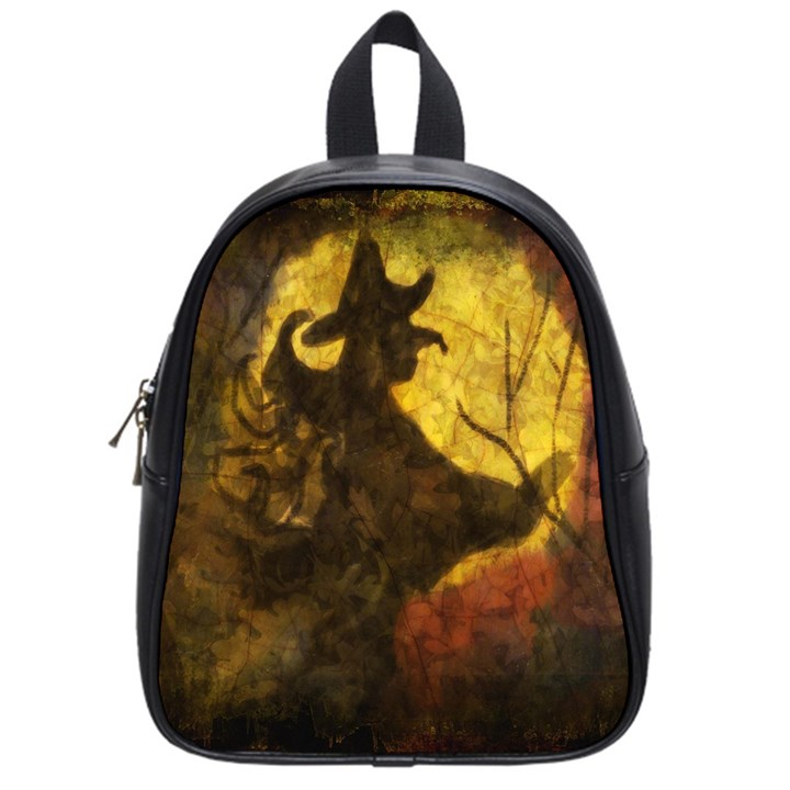 Witch on Moon School Bag (Small)