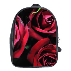 Red Roses School Bag (large) by bloomingvinedesign