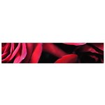 Red Roses Small Flano Scarf Front