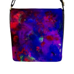 Galaxy Now Flap Closure Messenger Bag (l) by arwwearableart