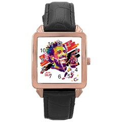 Ap,550x550,12x12,1,transparent,t U1 Rose Gold Leather Watch  by 2809604