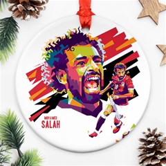 Mo Salah The Egyptian King Ornament (round) by 2809604