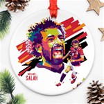 Mo Salah the egyptian king Ornament (Round) Front