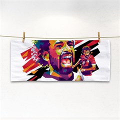 Mo Salah The Egyptian King Hand Towel by 2809604