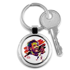 Mo Salah The Egyptian King Key Chains (round)  by 2809604