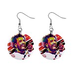 Mo Salah the egyptian king Mini Button Earrings Front