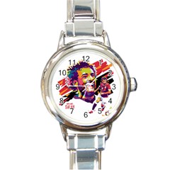 Mo Salah The Egyptian King Round Italian Charm Watch by 2809604