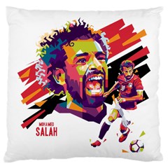 Mo Salah The Egyptian King Large Cushion Case (two Sides) by 2809604