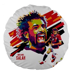 Mo Salah The Egyptian King Large 18  Premium Round Cushions by 2809604