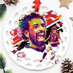 Mo Salah The Egyptian King Ornament (round Filigree)