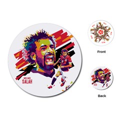 Mo Salah The Egyptian King Playing Cards (round) by 2809604