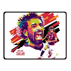 Mo Salah The Egyptian King Double Sided Fleece Blanket (small)  by 2809604