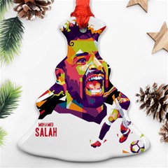 Mo Salah The Egyptian King Christmas Tree Ornament (two Sides) by 2809604