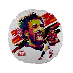 Mo Salah The Egyptian King Standard 15  Premium Round Cushions by 2809604