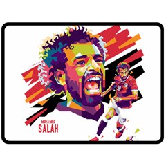 Mo Salah The Egyptian King Double Sided Fleece Blanket (large) 