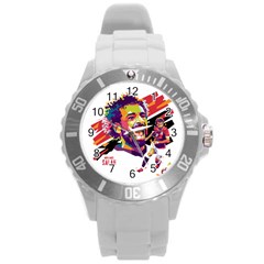 Mo Salah The Egyptian King Round Plastic Sport Watch (l) by 2809604