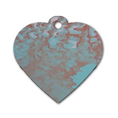 Vapor 2 Dog Tag Heart (one Side) by WILLBIRDWELL