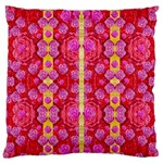 Roses And Butterflies On Ribbons As A Gift Of Love Large Cushion Case (One Side) Front