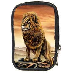 Golden Lion Compact Camera Leather Case by ArtByThree