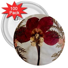 Holy Land Flowers 1 3  Buttons (100 pack) 