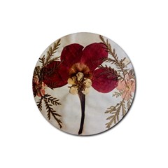 Holy Land Flowers 1 Rubber Round Coaster (4 pack) 