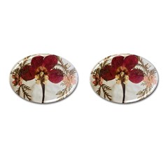 Holy Land Flowers 1 Cufflinks (Oval)