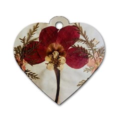 Holy Land Flowers 1 Dog Tag Heart (One Side)