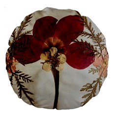 Holy Land Flowers 1 Large 18  Premium Round Cushions by DeneWestUK