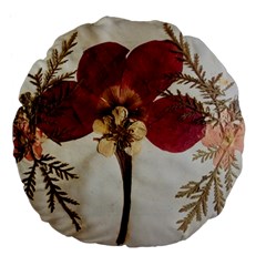 Holy Land Flowers 1 Large 18  Premium Flano Round Cushions