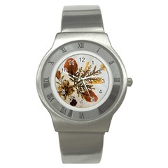 Holy Land Flowers 2 Stainless Steel Watch