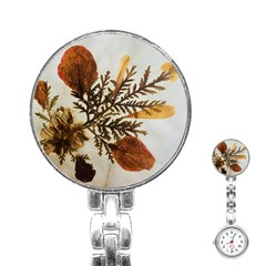 Holy Land Flowers 2 Stainless Steel Nurses Watch