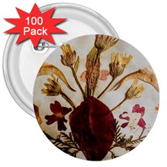 Holy Land Flowers 3 3  Buttons (100 Pack) 